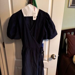 Vineyard Vines Brand New Maxi Wrap Dress - Navy